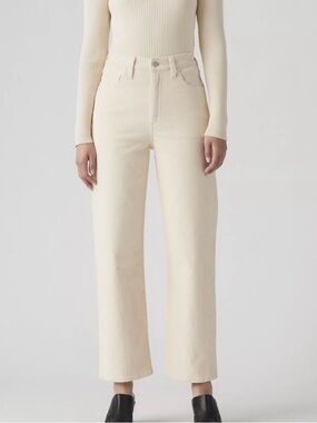 RIBCAGE STRAIGHT ANKLE CORDUROY WOMEN'S PANTS